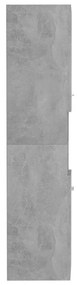 Στήλη Μπάνιου Γκρι Σκυροδέματος 30x30x130 εκ. από Επεξ. Ξύλο - Γκρι