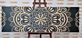 Εικόνα Mandala σε μαύρο φόντο - 120x40