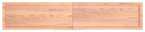 vidaXL Ράφι Τοίχου Ανοιχτό Καφέ 200x40x(2-6)εκ. Επεξ. Μασίφ Ξύλο Δρυός