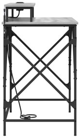 vidaXL Γραφείο Γκρι sonoma 100 x 50 x 86.5 εκ Επεξεργασμένο ξύλο