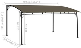 ΤΕΝΤΟΠΕΡΓΚΟΛΑ ΚΗΠΟΥ TAUPE 4 X 3 X 2,55 Μ. 312255