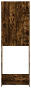 vidaXL Ντουλάπι Πλυντηρίου Καπνιστή Δρυς 64 x 25,5 x 190 εκ.