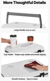 VEVOR Portable Cooler 38 QT Insulated Cooler 54 Can Capacity with Cup Holder