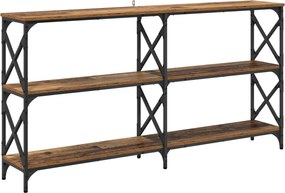 vidaXL Τραπέζι κονσόλας Παλιό ξύλο 156 x 28 x 80,5 εκ.