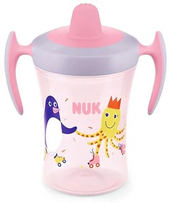 Ποτηράκι Παιδικό Evolution Trainer 10751140 Με Λαβές 230ml 6 Μηνών+ Pink Nuk 230ml Πλαστικό