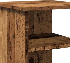 vidaXL Sideboard Παλιό ξύλο 35x35x55 cm Ξύλο μηχανής