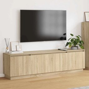 vidaXL Βιτρίνα τηλεόρασης με LED Sonoma Δρυς 180 x 38 x 49 εκ