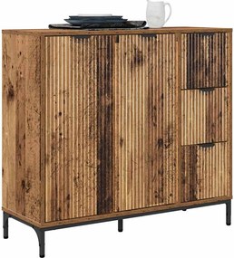 vidaXL Πλαϊνό γραφείο Παλιό ξύλο 89,5 x 33 x 82 εκ. Επεξεργασμένο ξύλο