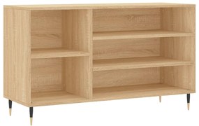 vidaXL Παπουτσοθήκη Sonoma Δρυς 102x36x60 εκ. από Επεξεργασμένο Ξύλο
