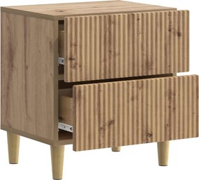 vidaXL Κομοδίνο 2 τεμ. Artisan Δρυς 43 x 34,5 x 48 εκ