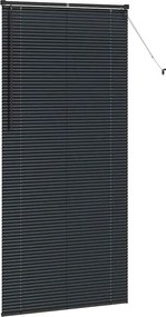 vidaXL Βενετσιάνικες Ρόδες Μαύρο 220 x 100 cm Αλουμίνιο