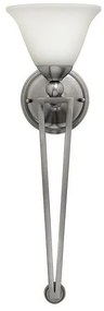 Απλίκα Φωτιστικό Τοίχου 1xE27 Νίκελ 66cm Bolla HK-BOLLA1-B Elstead Lighting HK-BOLLA1-B Νίκελ Ματ