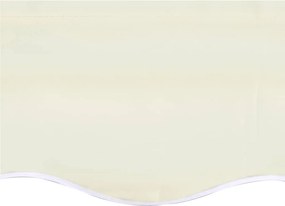 vidaXL Ανταλλακτικό Ύφασμα Τέντας Κρεμ 380x345 εκ. Πολυεστέρας