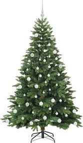 vidaXL Τεχνητό Χριστουγεννιάτικο Δέντρο Πράσινο 180 cm ΠΕ και PVC
