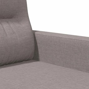 vidaXL Καναπές Τριθέσιος Taupe 180 εκ. Υφασμάτινος