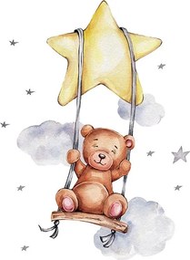 Παιδικά Αυτοκόλλητα Τοίχου Sipo Bear On Swing SIP-WS63034