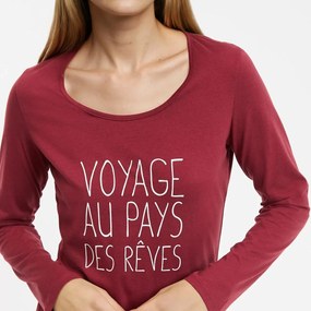 Μακρυμάνικη πιτζάμα από βαμβακερό ζέρσεϊ