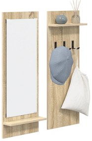 vidaXL Τοίχου Κρεμάστρα Sonoma Oak 70 x 10 x 90 εκ. Επεξεργασμένο ξύλο