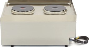 Commercial Grade Cooker - 2 Burners - Single Unit - 60cm Deep - Electric