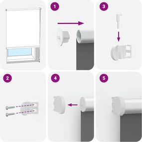 vidaXL Roller Blind Blackout Μαύρο 130x150 cm Πλάτος υφάσματος 126,6cm