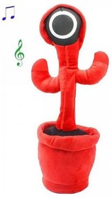 Λούτρινος κάκτος squid game που χορεύει και παίζει μουσική