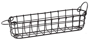 Καλάθι Διακοσμητικό Μεταλλικό TAK217 38x9,5cm Black Espiel Metal