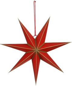 Διακοσμητικό Αστέρι Κρεμαστό 02.1161441 Φ45x14cm Red