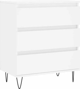 vidaXL Συρταριέρα Λευκή 60 x 35 x 70 εκ. από Επεξεργασμένο Ξύλο
