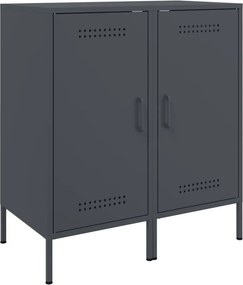 vidaXL Ντουλάπια 2 τεμ. Ανθρακί 36x39x79 εκ. από Χάλυβα