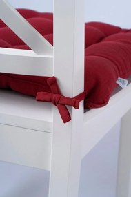 Stewehome Μαξιλάρι καρέκλας με 9 ειδικές ραφές και κορδόνια δέσιμου 42x42 cm