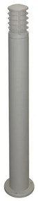 Επιδαπέδιο Φωτιστικό Κολώνα IP44 Ε27 H100cm Lumen-9-711336-Γκρι 9-711336