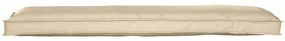 vidaXL Μαξιλάρι παλέτας για πάγκο Μπεζ 150 x 40 x 8 εκ. Ύφασμα Oxford