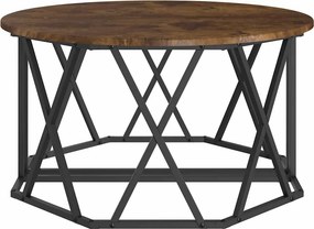 vidaXL Τραπεζάκι σαλονιού Καπνιστό Δρύς 80 x 80 x 42 cm