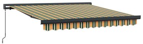 vidaXL Χειροκίνητη Σκηνή Πράσινη Και Κίτρινη 350x250 εκ