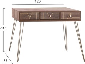 ΚΟΝΣΟΛΑ KAITLYN HM8653 ΚΑΡΥΔΙ ΜΕ ΧΡΥΣΟ 120x55x79,5Y εκ.