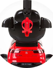 Ride on car with handle and canopy MERCEDES AMG GLE 63 Coupe red