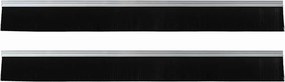vidaXL Αυτοκόλλητες σφραγίδες πόρτας 2 pcs Ασημί 100 cm
