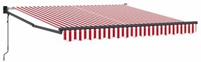 vidaXL Σκηνίτσα Αναδιπλούμενη Striped Κόκκινο και Λευκό 300 x 250 εκ