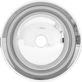 vidaXL Νιπτήρας Ασημί 28 x 10 εκ. Κεραμικός
