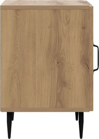 vidaXL Κομοδίνο Artisan Δρυς 43 x 34,5 x 50 εκ Επεξεργασμένο Ξύλο