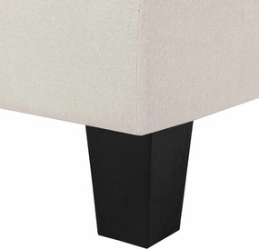 vidaXL Καναπές Κρεμ Τετραθέσιος ύφασμα