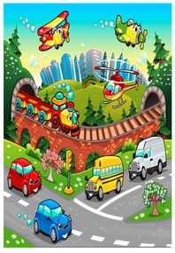 ΠΑΙΔΙΚΟ ΧΑΛΙ ΜΕ ΚΡΟΣΙΑ HM7679.13 ΠΟΛΥΧΡΩΜΟ 120Χ180 εκ.