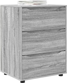 vidaXL Ντουλάπι αποθήκευσης Γκρίζο Σονομα 60 x 48 x 81 εκ