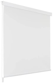 vidaXL Κουρτίνα Μπάνιου Ρολό Λευκή 100 x 240 εκ.