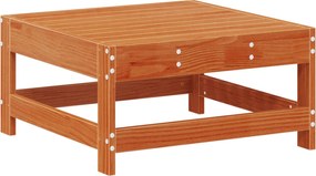 vidaXL Σετ Ξαπλώστρας Κήπου 5 pcs Κερωμένο Καφέ Στερεό πεύκο