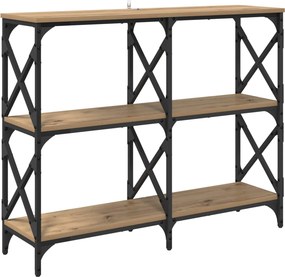 vidaXL Τραπέζι κονσόλας Artisan Oak 100 x 28 x 80,5 εκ.