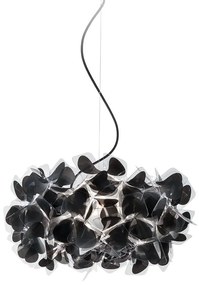 Φωτιστικό Οροφής Clizia Mama Non Mama 53cm E27 2x12W Black - Black Wire Slamp Cristalflex