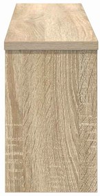 vidaXL Τοίχου Κρεμάστρα Sonoma Δρυς 75 x 16 x 26 εκ Επεξεργασμένο ξύλο