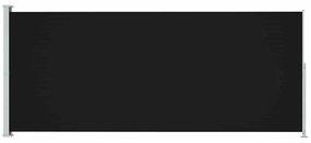 vidaXL Σκίαστρο Πλαϊνό Συρόμενο Βεράντας Μαύρο 200 x 500 εκ.