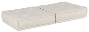 Modular Pouffe Cream 70x70x36 ύφασμα - Κρεμ
